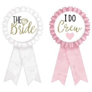 Bride and I Do Crew Ribbon 8 pc Bridal Bachelorette Set